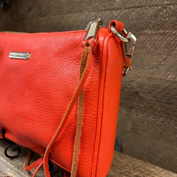 Rebecca Minkoff Mini MAC Crossbody – Flame Orange Leather - Picture 3 of 9
